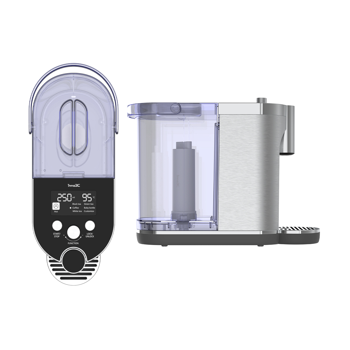 inno3C i-WD25 Instant Heating UV-C Ultra-Filtration Water Dispenser and i-WD25UF Ultra-Filtration Filter Combo Set, , large image number 3