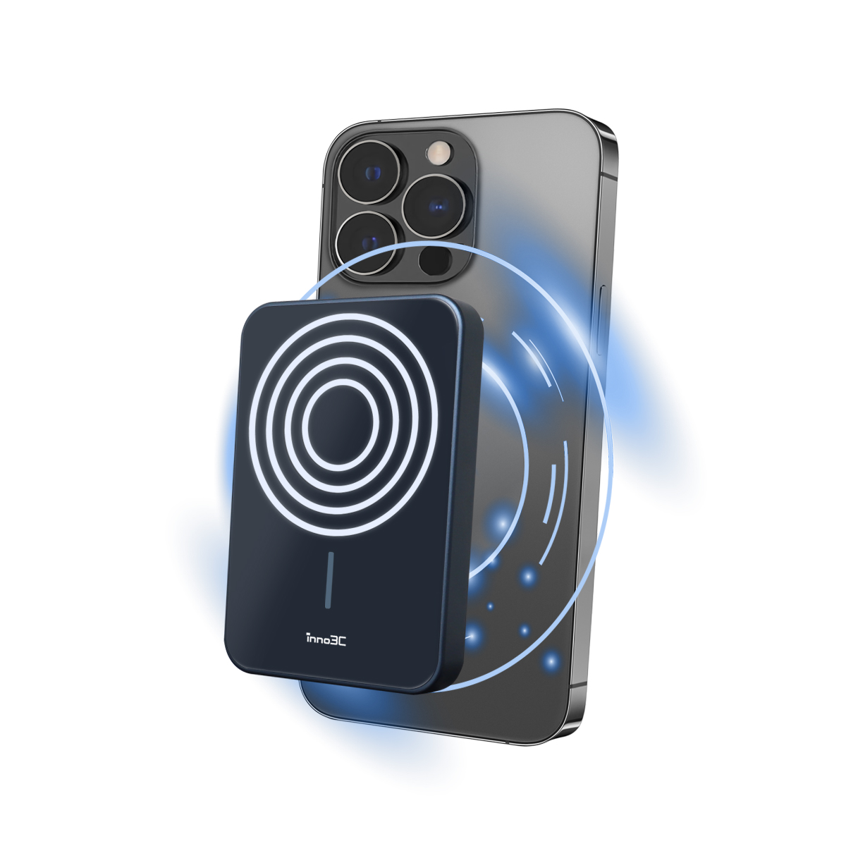 inno3C i-LM5 Magnetic Powerbank with Flashing Light (Blue)